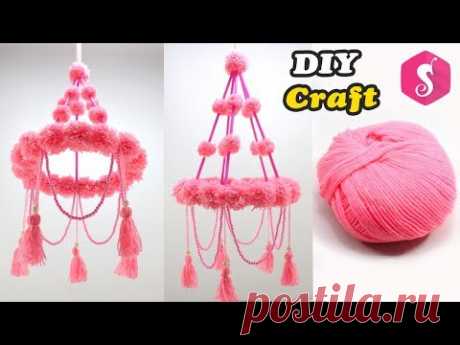 NEW Ceiling hanging Design | WOOLEN CRAFT | Easy DIY Craft | DIY Home Decor