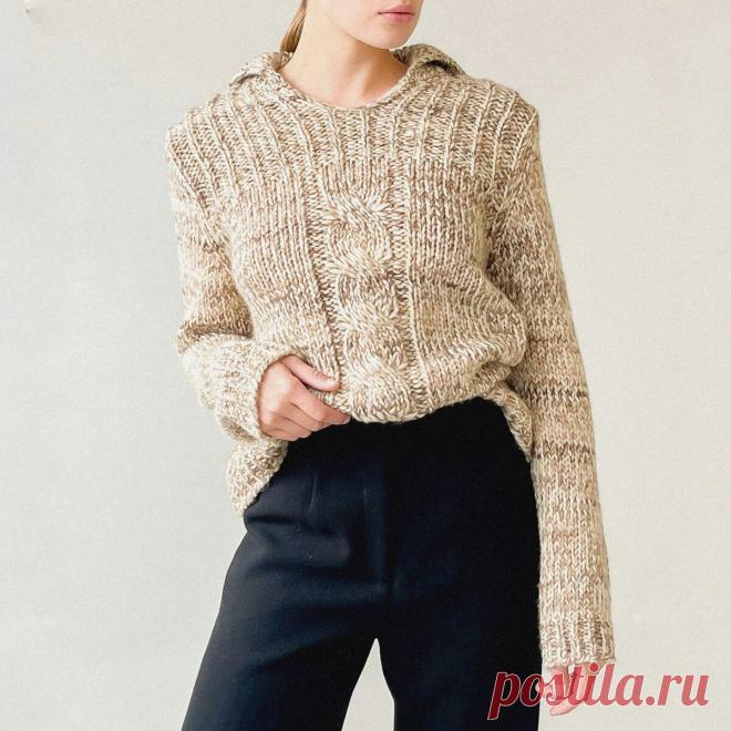 Вяжем косы и араны. Модели спицами с несложными, но эффектными переплетениями | Вяжем вместе! | Дзен