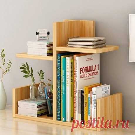 Оригинальные идеи настольных книжных полочек