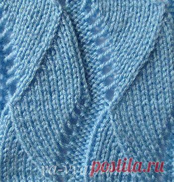 Ажурные узоры спицами в полосе - готовимся к весне! | Вязальное настроение...
