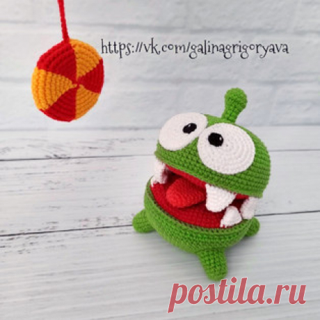 Ам-Ням амигуруми. Схемы и описания для вязания игрушек крючком! Бесплатный мастер-класс от Екатерины Зборовской по вязанию Ам-Няма - персонажа популярной игры &quot;Cut the Rope&quot;, а также мультсериала &quot;Пр…