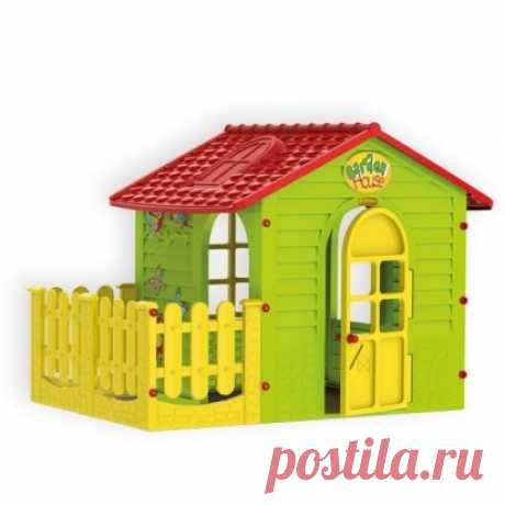 https://vsekupi-nn.ru/products/igrovoj-domik-plastikovyj-kottedzh-s-zaborom Игровой домик пластиковый «Коттедж с забором»
Красочный садовый домик для детей от 1 года. 
С открывающимися окнами и дверьми. 
Домик украшен яркими цветными наклейками. 
В доме есть сад, окруженный элегантным заборчиком, предлагая дополнительное пространство для игры.
Компактные размеры достаточны для развлечения 2-3 детей.
Подробнее:
https://vsekupi-nn.ru/products/igrovoj-domik-plastikovyj-kottedzh-s-zaborom
#комплек