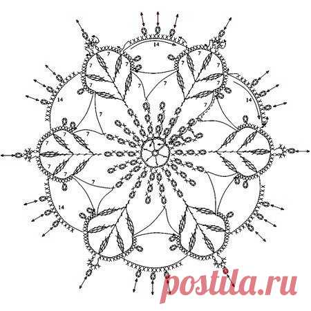 Схемы мотивов крючком
