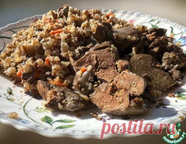 Гречневая каша с куриной печенью – кулинарный рецепт