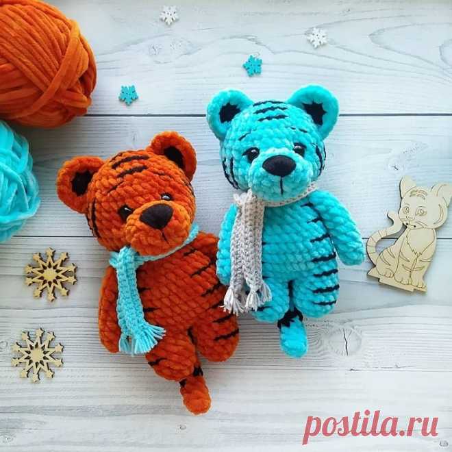 Плюшевый тигренок амигуруми: мастер-класс | Амигуруми