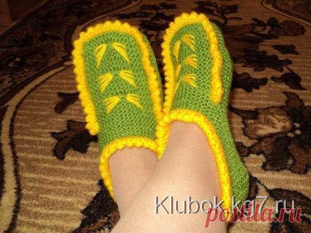 Чудесные тапочки от Елены Бобровничей