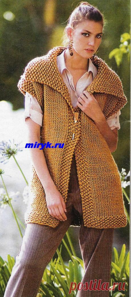 Длинная-безрукавка