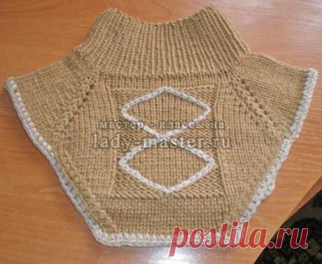 Вязание манишки для ребенка спицами, схема, мастер - класс с фото