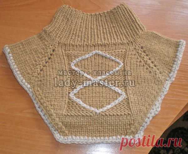 Вязание манишки для ребенка спицами, схема, мастер - класс с фото