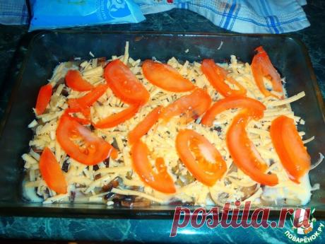 Запеканка с фаршем и шампиньонами Кулинарный рецепт