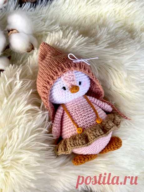 PDF Пингвин Кнопочка крючком. FREE crochet pattern; Аmigurumi toy patterns. Амигуруми схемы и описания на русском. Вязаные игрушки и поделки своими руками #amimore - маленький пингвин, пингвинята, пингвинчик, пингвинёнок.