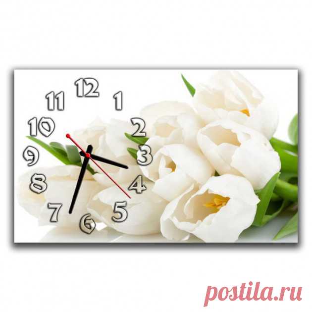 ROZETKA | Белые настенные часы IdeaClock Белые тюльпаны, 30х50 см. Цена, купить Белые настенные часы IdeaClock Белые тюльпаны, 30х50 см в Киеве, Харькове, Днепропетровске, Одессе, Запорожье, Львове. Белые настенные часы IdeaClock Белые тюльпаны, 30х50 см: обзор, описание, продажа.