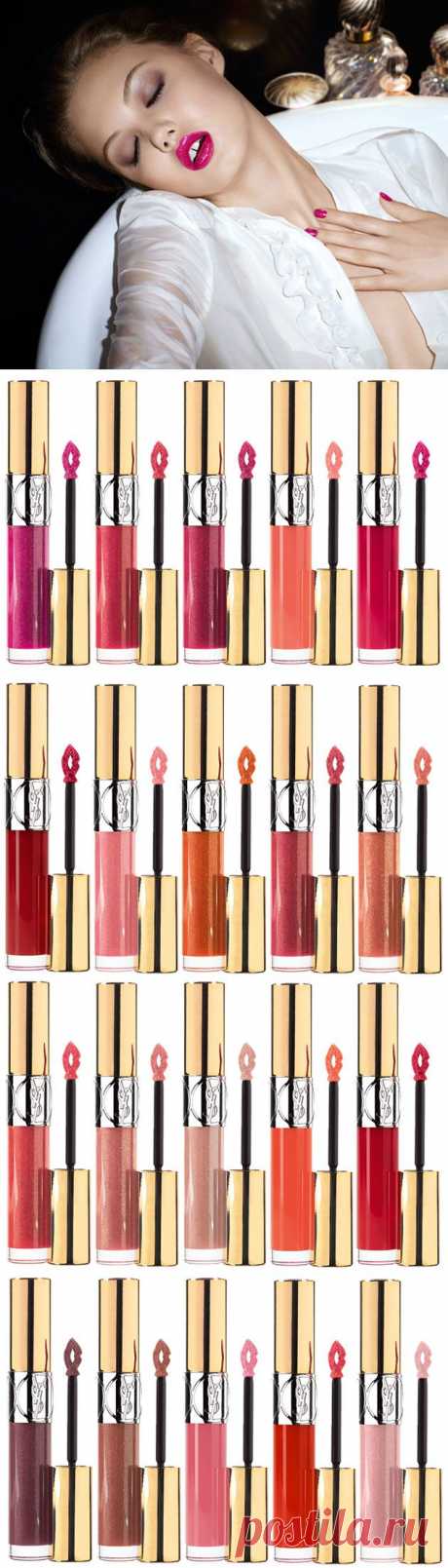 Новая коллекция блесков для губ Yves Saint Laurent - Весна 2014. YSL Gloss Volupte Spring 2014 Lip Glosses