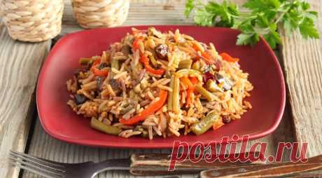 Рис с зеленой фасолью. Пошаговый рецепт с фото на Gastronom.ru