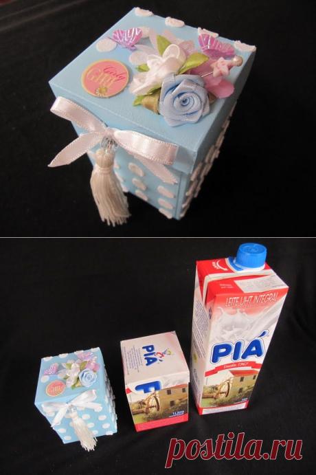 Шкатулка из тетрапака