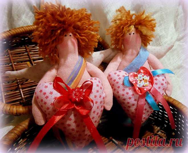 ангелочки с сердечками к Дню Св. Валентина