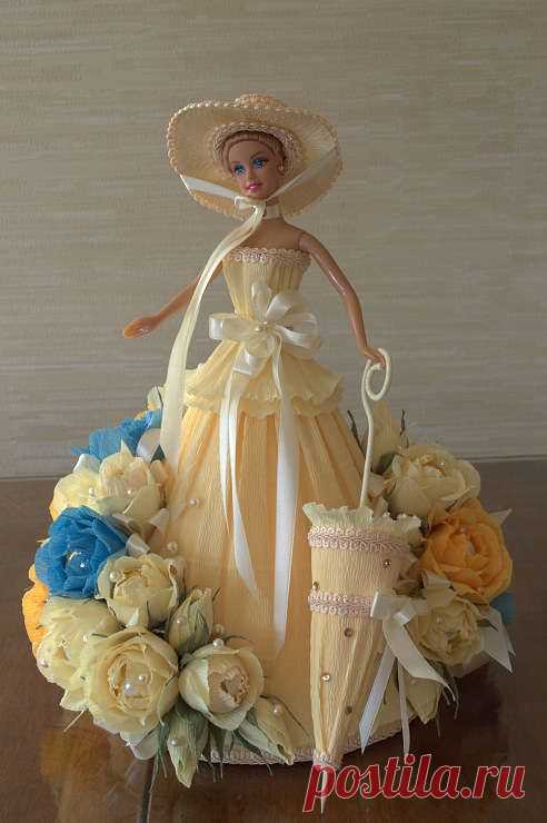 Делаем куклу из конфет своими руками - Buket7.ru