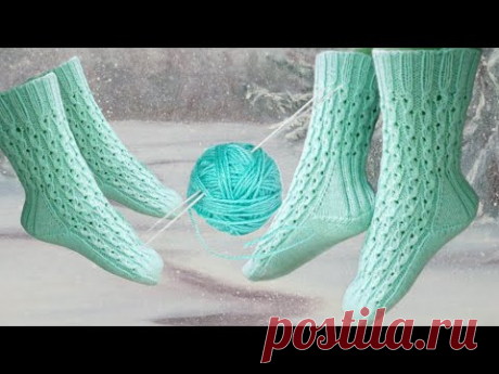 Красивые носочки.Спицами.#(2024)