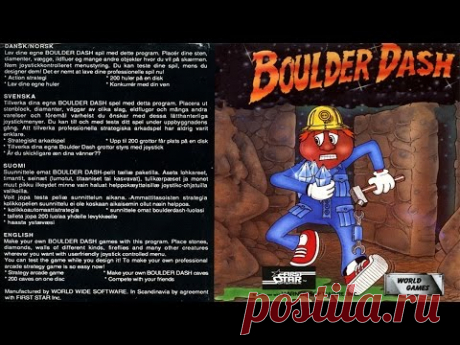 Мини прохождение игры - Boulder Dash - YouTube