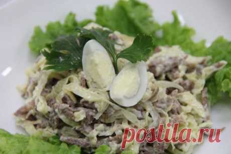 Салат с говядиной и капустой — Д а ч а