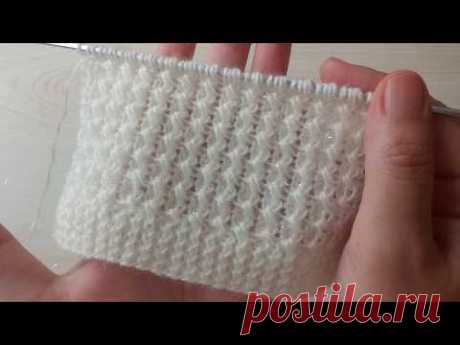 En kolay atlamalı model / Yelek modelleri / Bebek yeleği örneği/ Strickmuster