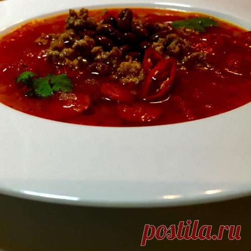 Быстрый суп -чили .Но такой вкусный !