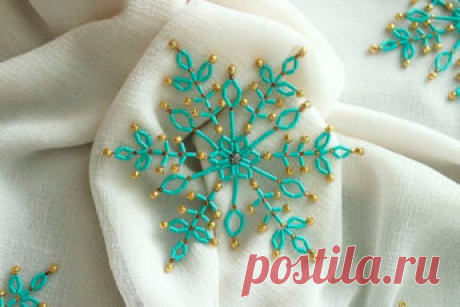 Снежинки из бисера: идеи для вдохновения и схемы