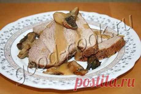 Хорошая кухня - мясо запеченное в фольге с грибами. Кулинарная книга рецептов. Салаты, выпечка.