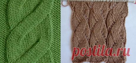 "Ложная коса" спицами | Вязание для женщин спицами. Схемы вязания спицами