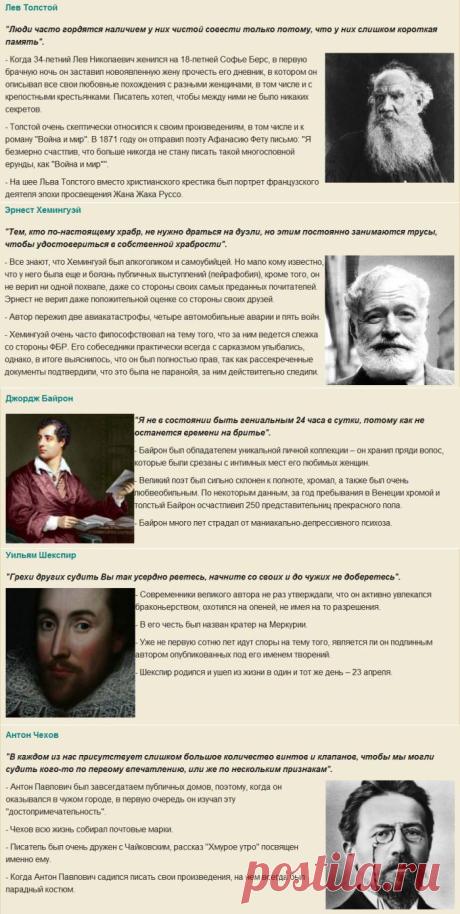 Малоизвестные факты об известных людях | Зашибись