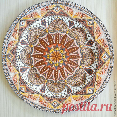(1) Купить Декоративная тарелка &quot;Пряник&quot; (продана) - коричневый, тарелка, Тарелка декоративная, тарелка сувенирная | декупаж тарелочки