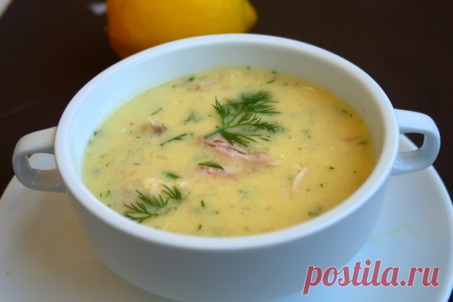 Авголемоно — греческий куриный суп с яйцом и лимоном — Мой кулинарный дневник