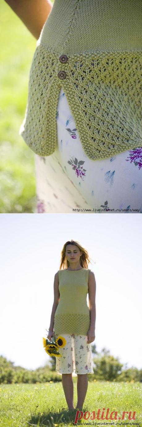 Туника с ажурным краем.