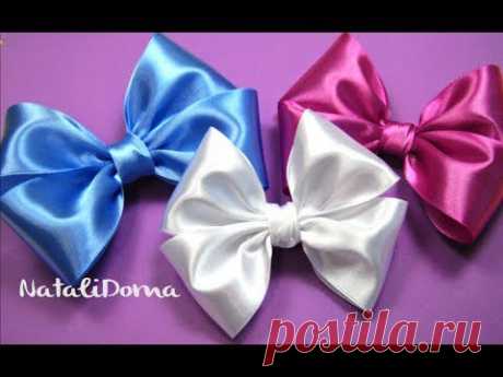 Как сделать БАНТ ДЛЯ ВОЛОС / How To Make a Hair Bow / ✿ NataliDoma