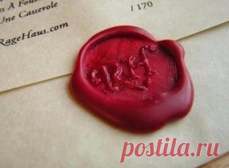 Печать для сургуча.