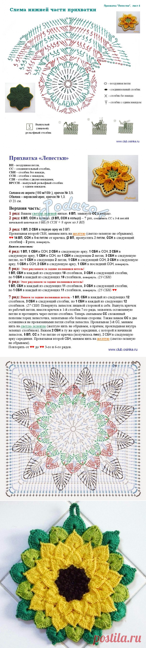Прихватки, крючок