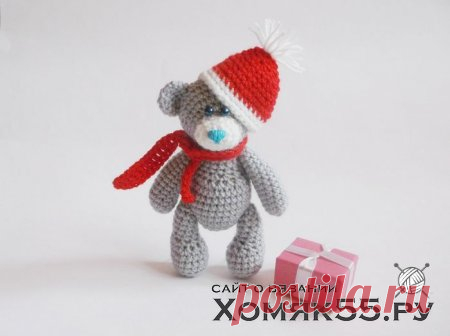 Мишка тедди новогодний