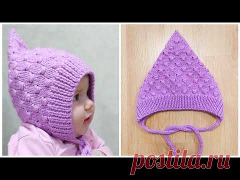 Детская шапочка-чепчик 
