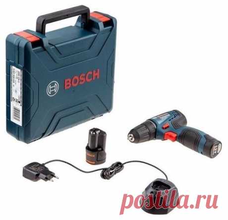 Аккумуляторная дрель-шуруповерт BOSCH GSR 120-LI, 12 В, 2.0 А·ч х2, кейс — купить по выгодной цене на Яндекс.Маркете