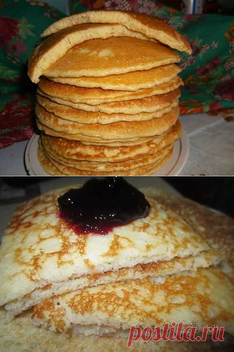 Бабушкины блины на манке. | Любимые рецепты