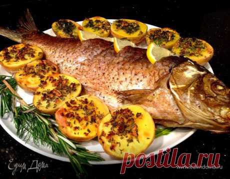 Запеченный карп с ароматным картофелем — Пошаговый рецепт приготовления с фото 2025 | Простые и вкусные рецепты в домашних условиях EdimDoma.ru