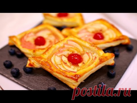 СЛОЕНЫЕ КОРЗИНОЧКИ С ЯБЛОКАМИ - ну, оОчень вкусные!