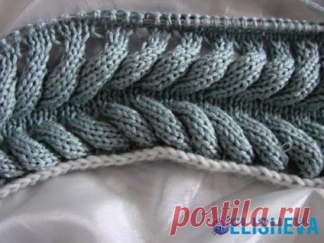 Узоры спицами: азиатский колосок в стиле Lalo, мастер-класс