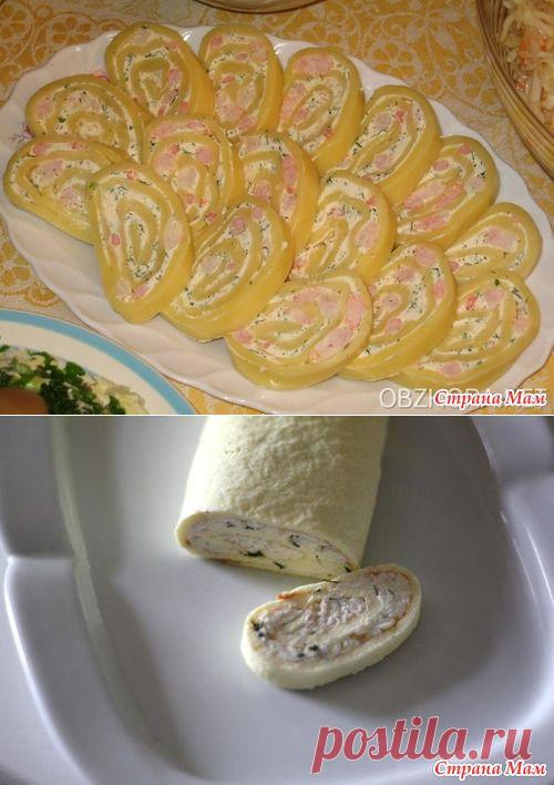 Рулеты закусочные. - Страна Мам