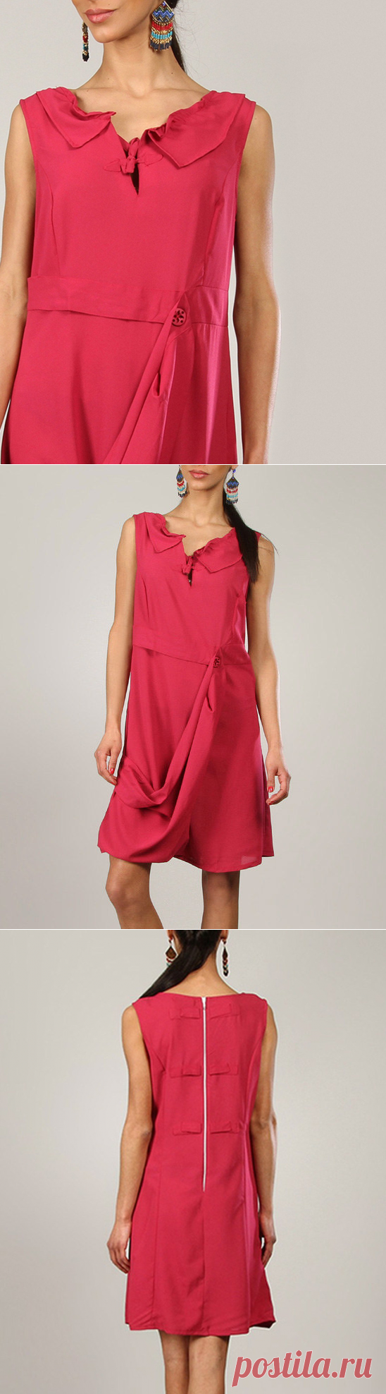L33 by Virginie&Moi Raspberry Maelys Sleeveless Dress | zulily