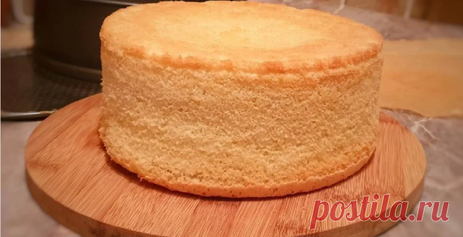 Воздушный и вкусный бисквит из 3 яиц - Скатерть-Самобранка - медиаплатформа МирТесен