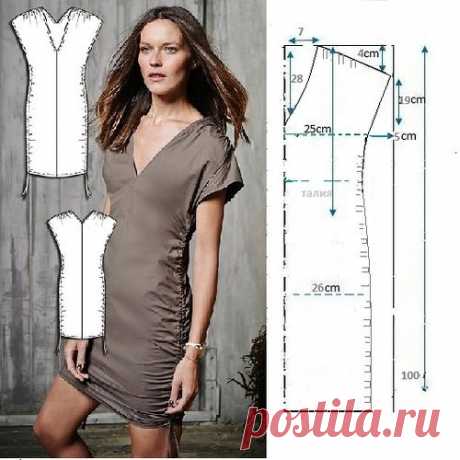 (15) выкройка платья https://www.pinterest.com/anitaa17/pattern-making/ | wykroje1