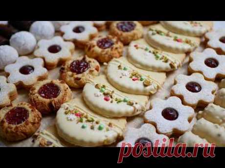 РОЖДЕСТВЕНСКАЯ Коробка ПЕЧЕНЬЯ🎁 6 видов ПЕЧЕНЬЯ 🍪 из одного теста!