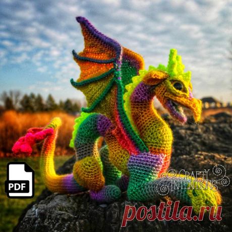 Small Eastern Dragon Crochet Amigurumi Pattern DIGITAL PDF by | Etsy