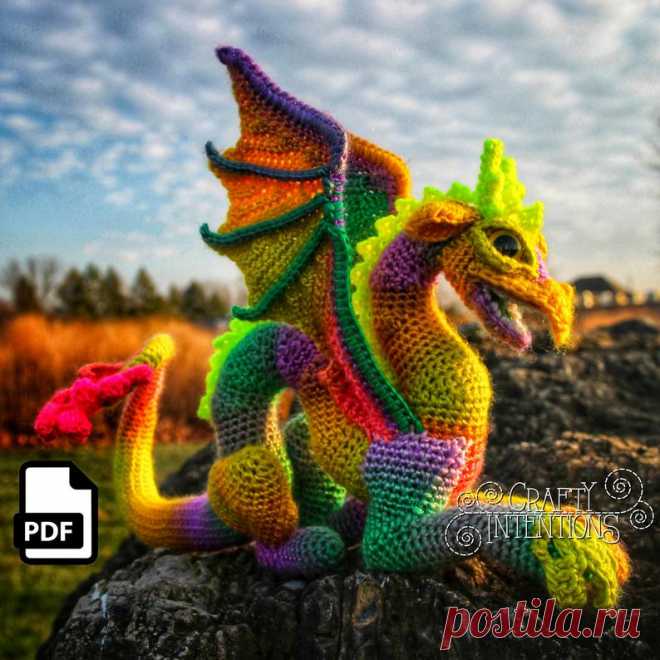 Small Eastern Dragon Crochet Amigurumi Pattern DIGITAL PDF by | Etsy